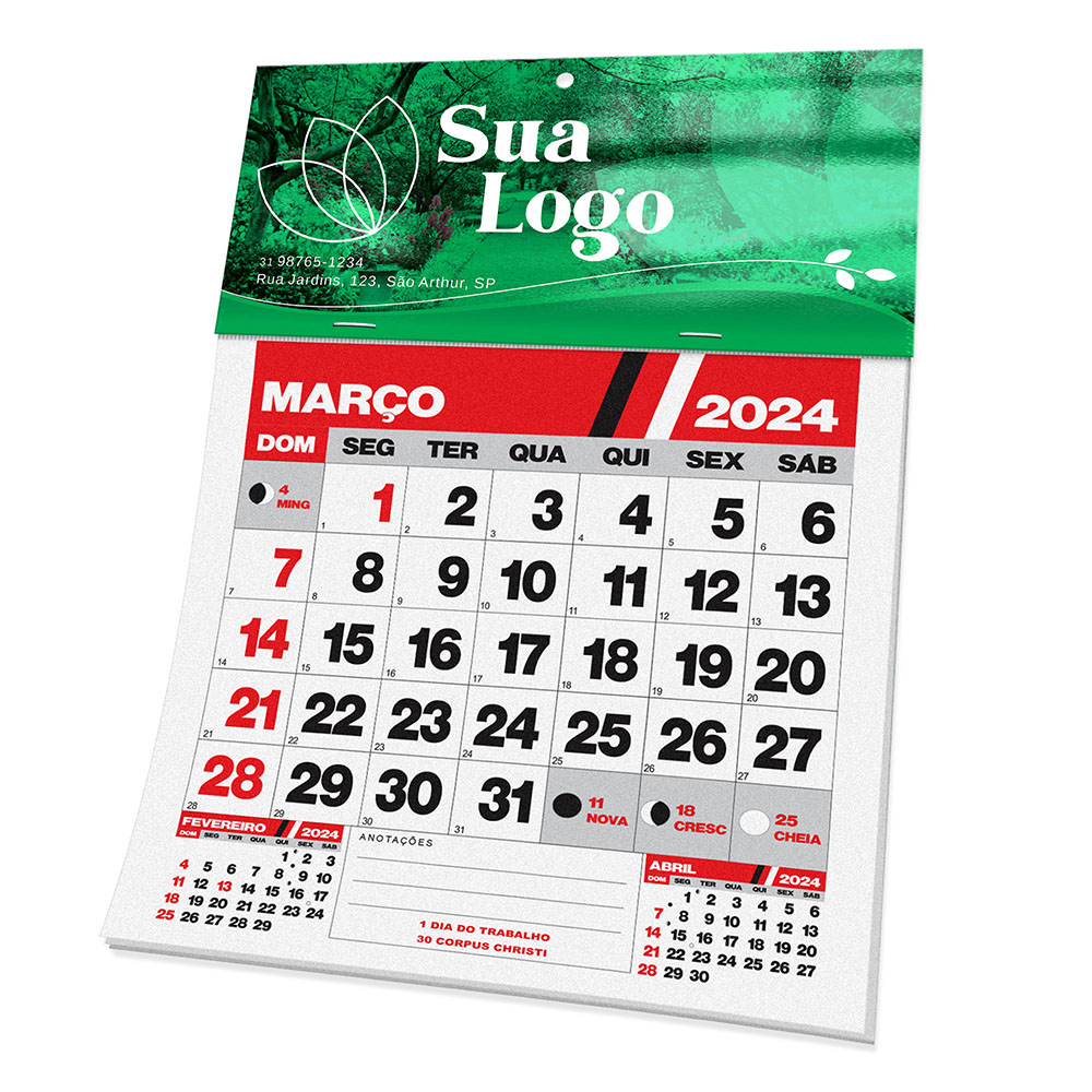 CALENDÁRIOS E FOLHINHAS 2026